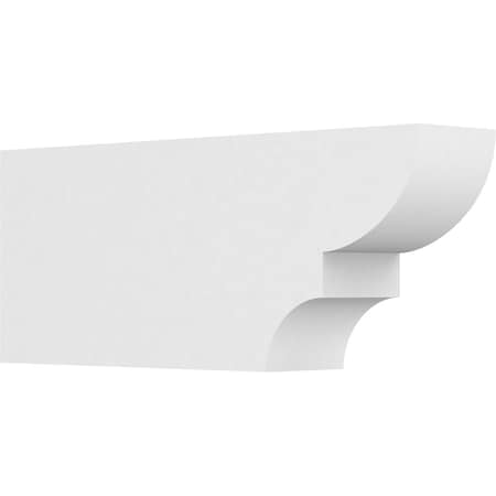 Ekena Millwork Standard Ridgewood Architectural Grade PVC Rafter Tail, 4"W X 8"H X 20"L RFTP04X08X20RID